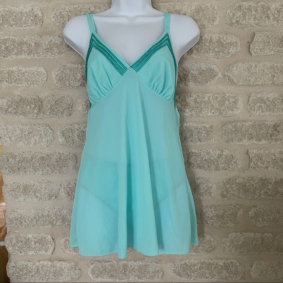 Vintage 60s Sears nightie set size 36 teal